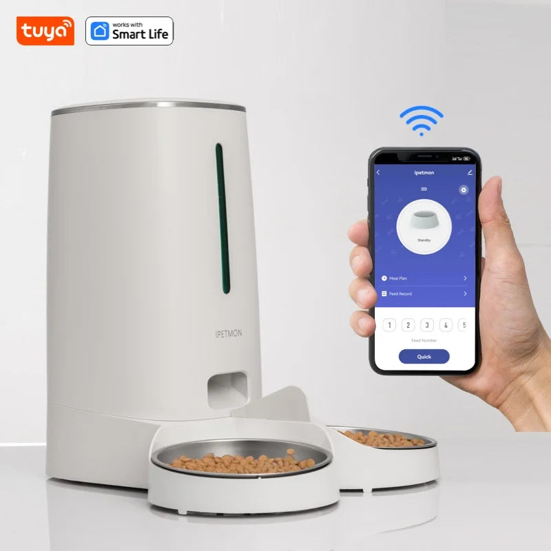 Smart Automatic Pet Feeder for Cats and Dogs – App Control